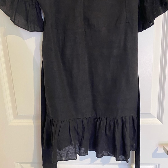 Isabel Marant Etoile black linen wrap dress size 34 / US 2 - Picture 12 of 16